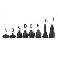 Japanese Black Ceramic Vase