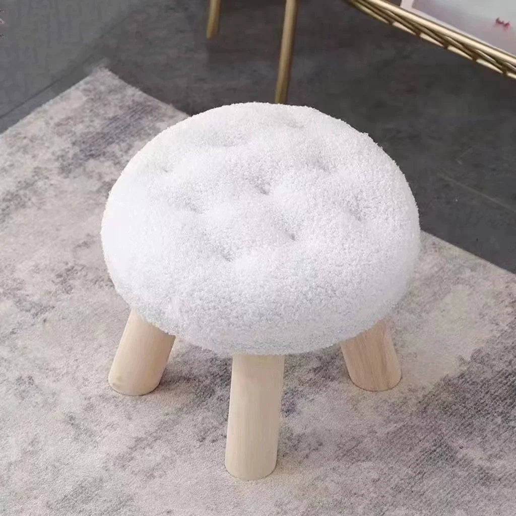 Flower Stool, Footstool, Shoe Changing Stool, Sofa, Coffee Table, Low Stool, Small Round Stool, Living Room, Bedroom