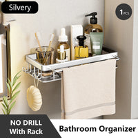 Rust-Resistant Bathroom Storage Shelf