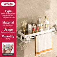 Rust-Resistant Bathroom Storage Shelf