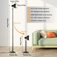 Telescopic USB Floor Lamp