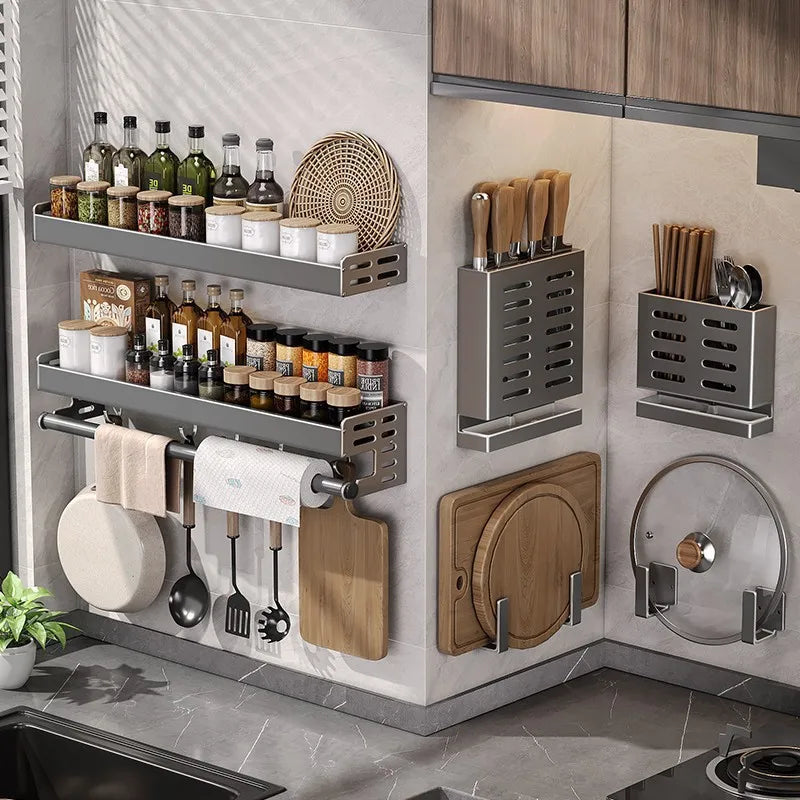 No-Drill Kitchen Organizer Rack