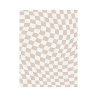 Retro Checkerboard Plush Rug