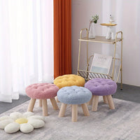Flower Stool, Footstool, Shoe Changing Stool, Sofa, Coffee Table, Low Stool, Small Round Stool, Living Room, Bedroom