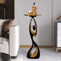 Abstract Resin Side Table