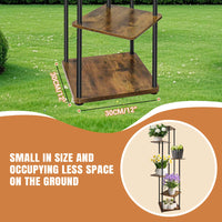 EFAN 4/5/6 Tier Plant Stand Indoor Metal Plant Shelf for Multiple Plants Small Corner Flower Stand for Patio Garden Balcony Home