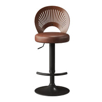 Adjustable Leather Bar Chair