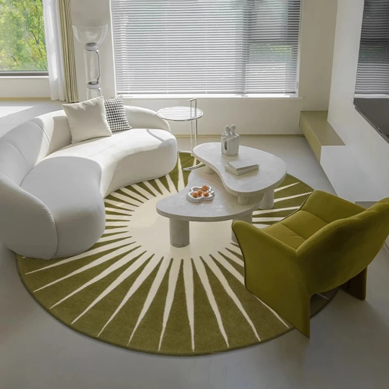 Geometric Round Lounge Rug