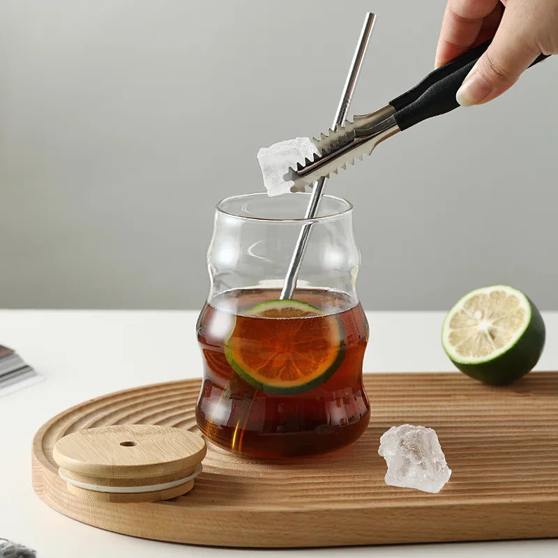 Bamboo Lid Glass Tumbler