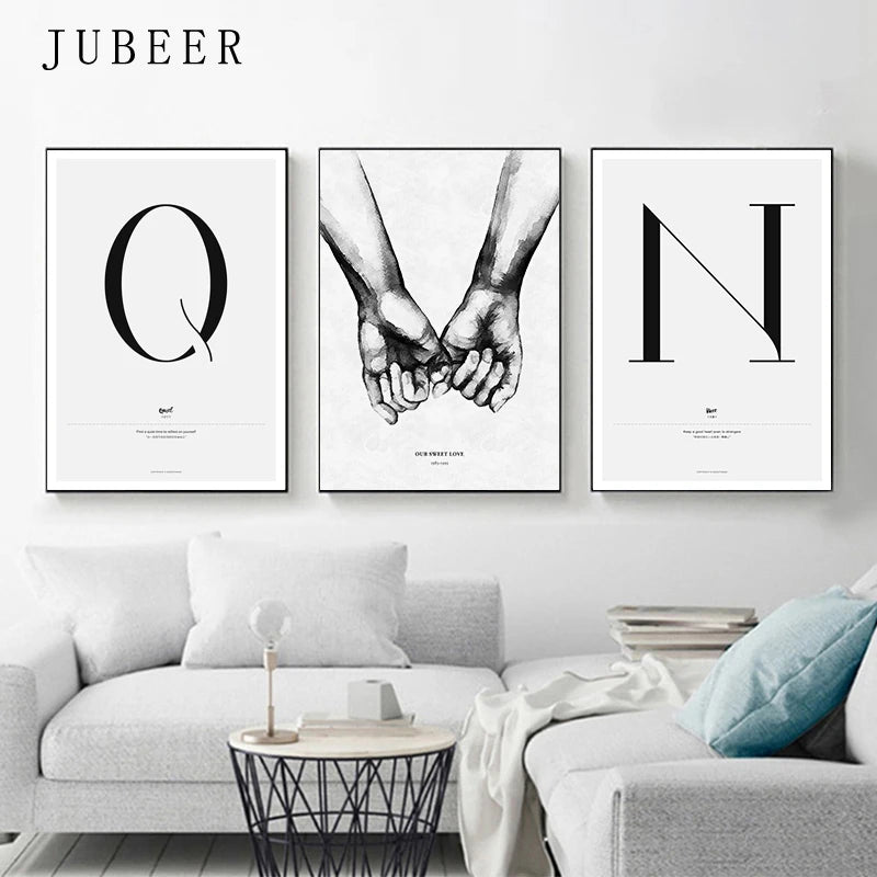 Nordic Love Quote Canvas