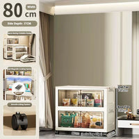 Large Capacity Multifunction Folding Storage Cabinet Dustproof Wardrobe Closet Organizer Easy-to-Install Storage Boxes