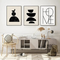 Abstract Boho Line Canvas