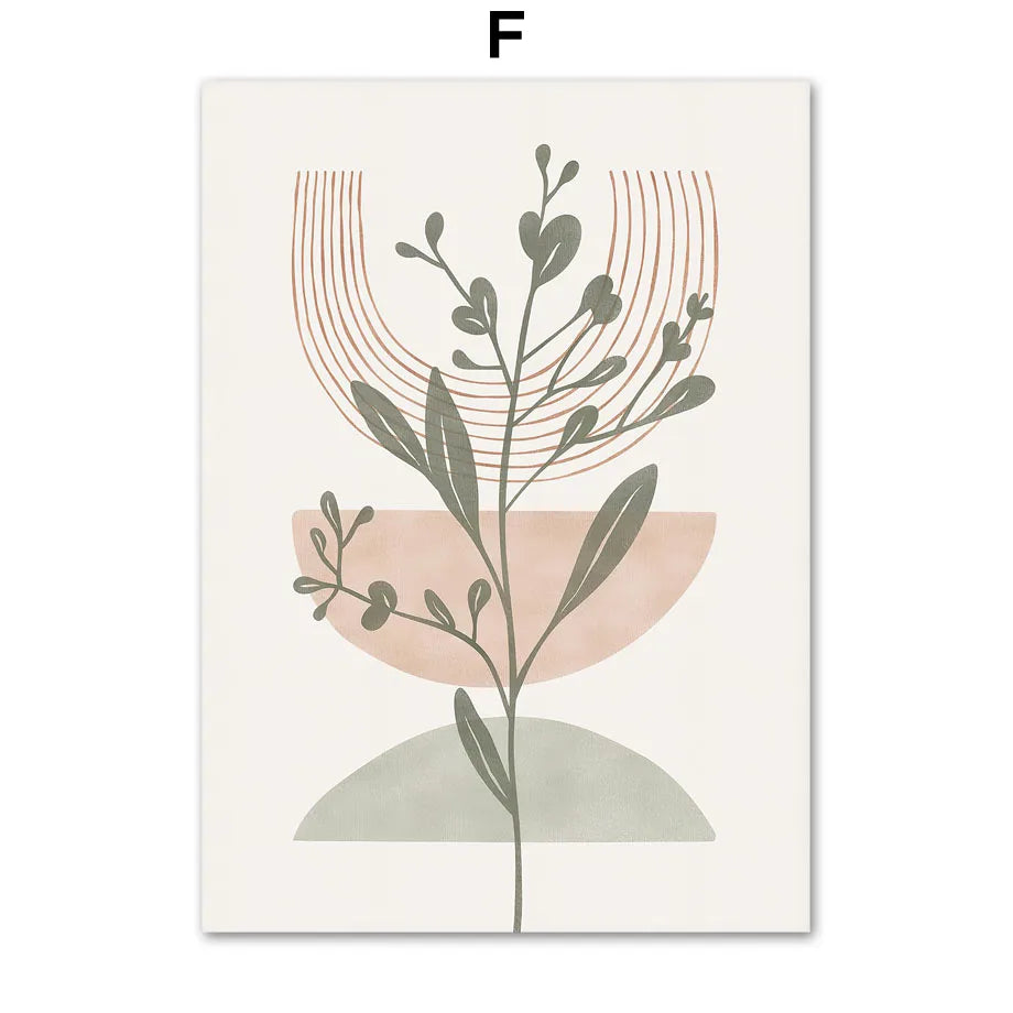 Boho Botanical Canvas Print