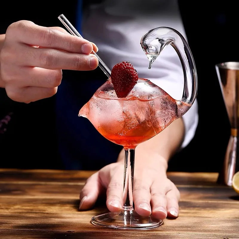 Sculptural Bird Cocktail Glass