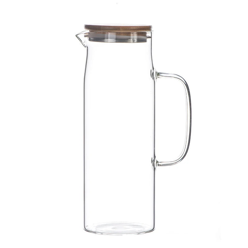Bamboo Lid Glass Kettle