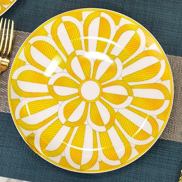 Geometric Bone China Plate