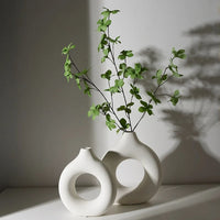 Hollow Circle Decorative Vase