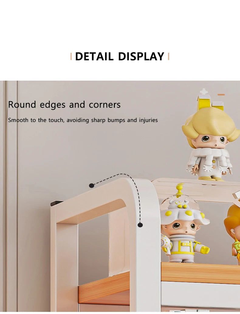 Bookcase With Grid Bookshelf Desktop Multi-layer Wrought Iron Shelf Student Computer Desk Table Hole Board Table Wooden Shelves