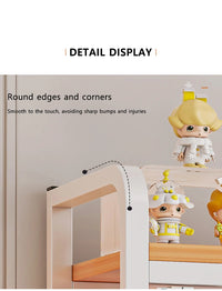 Bookcase With Grid Bookshelf Desktop Multi-layer Wrought Iron Shelf Student Computer Desk Table Hole Board Table Wooden Shelves