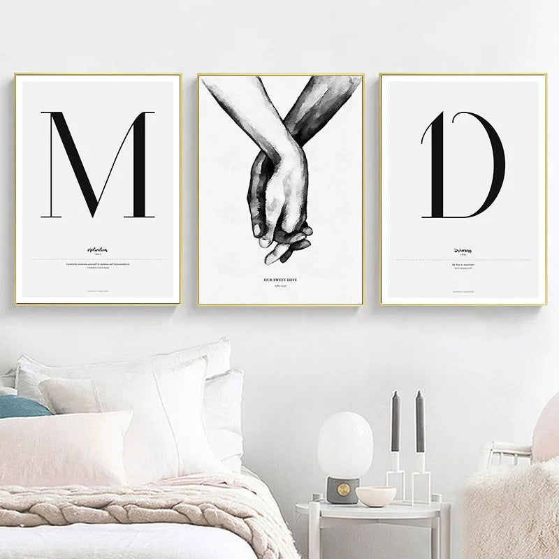 Nordic Love Quote Canvas