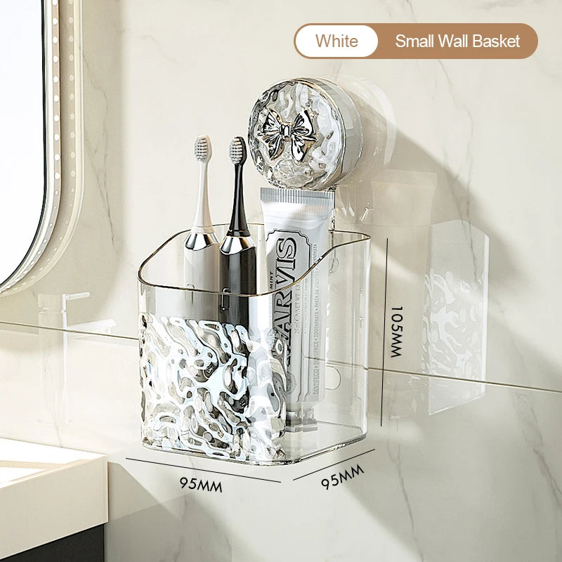 Glacier Suction Bathroom Shelf