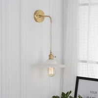 Brass Glass Wall Sconce
