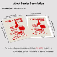 Wine Cheese Kitchen Canvas