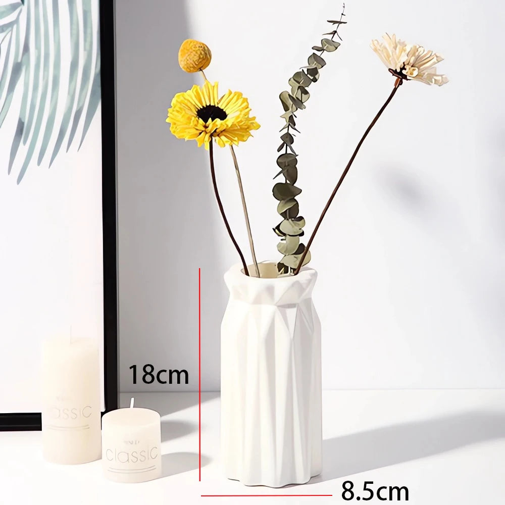Striped Modern Plastic Vase