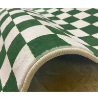 Retro Checkerboard Plush Rug
