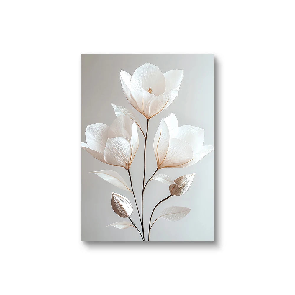 Beige Peony Canvas Set