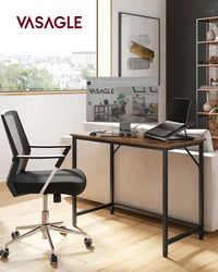 VASAGLE Computer Desk, Small Office Desk and Workstation, Work Desk for Home Office, Study, Bedroom, 50 x 100 x 76 cm