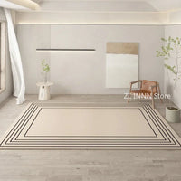 Irregular Oval Plush Rug