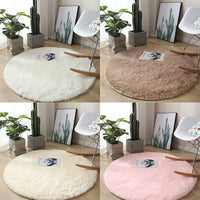 Round Fluffy Bedroom Rug