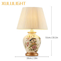 Hand Painted Ceramic Lamp