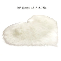 Heart Shaped Plush Rug