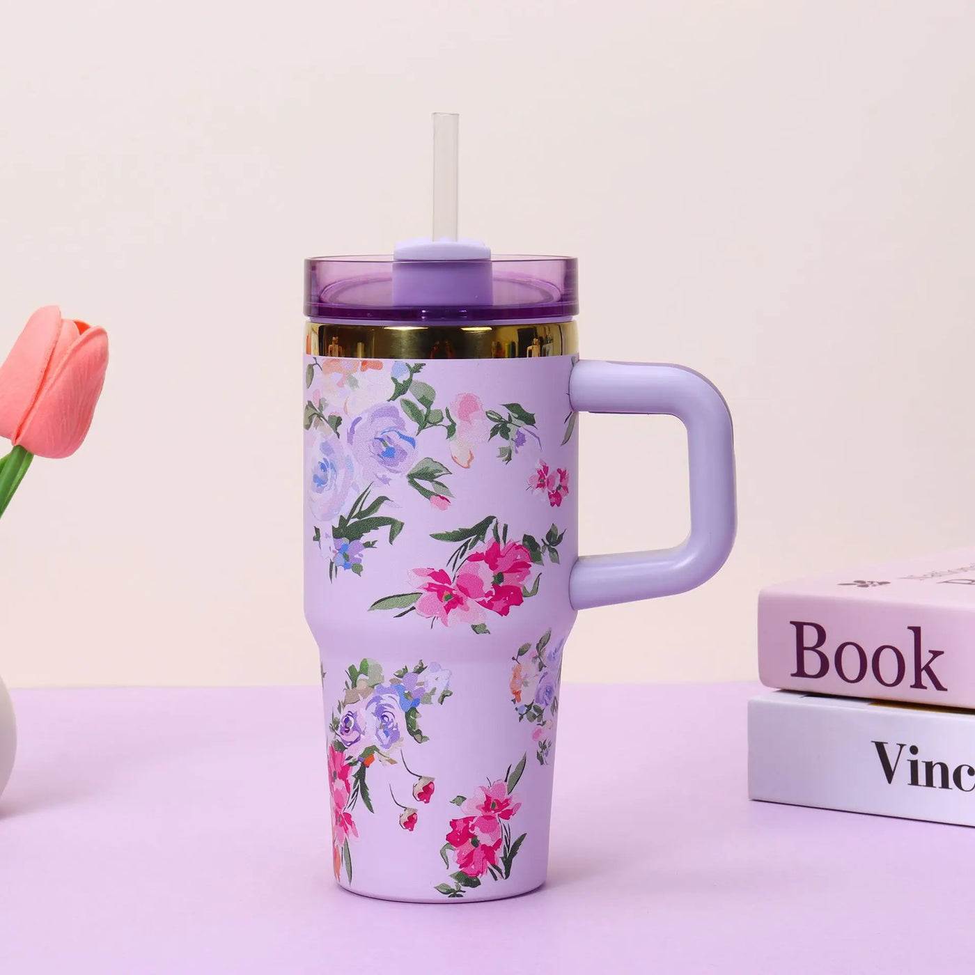 Insulated Handle Travel Tumbler