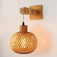 Handwoven Rattan Pendant Light