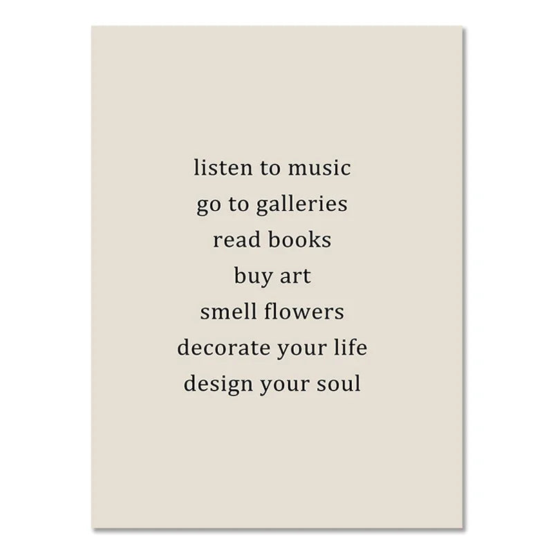 Abstract Boho Line Canvas