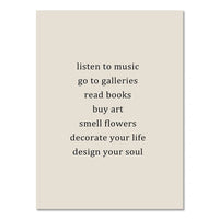 Abstract Boho Line Canvas