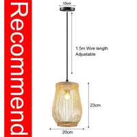 Handwoven Rattan Pendant Light