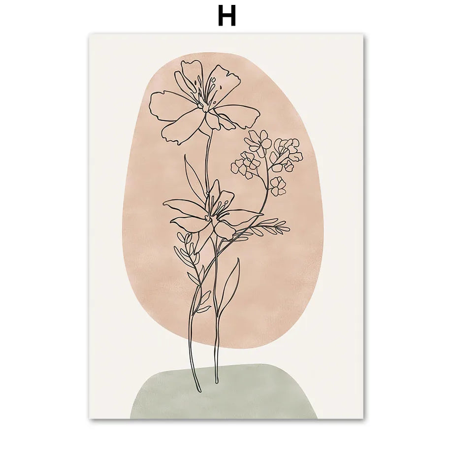 Boho Botanical Canvas Print