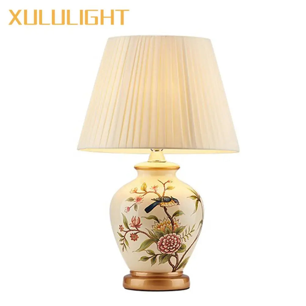 Hand Painted Ceramic Lamp