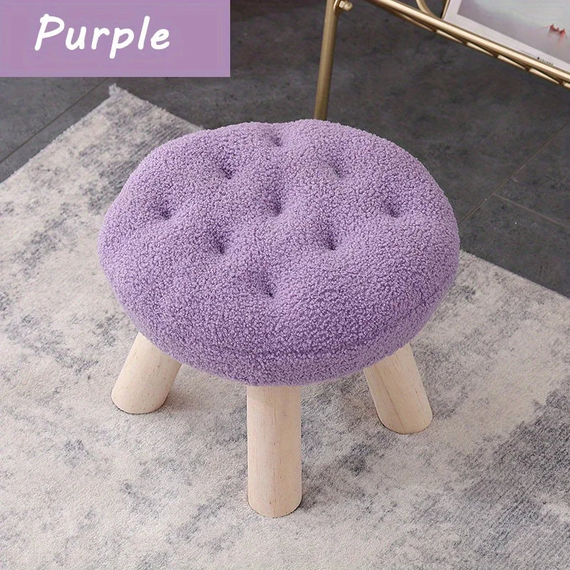 Flower Stool, Footstool, Shoe Changing Stool, Sofa, Coffee Table, Low Stool, Small Round Stool, Living Room, Bedroom