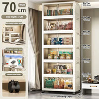 Large Capacity Multifunction Folding Storage Cabinet Dustproof Wardrobe Closet Organizer Easy-to-Install Storage Boxes