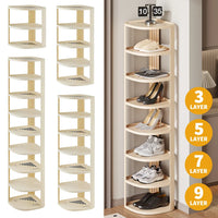 Tall 3-9 Tier Shoe Rack with Adjustable Shelves - Closet Organizer for Shoes & More