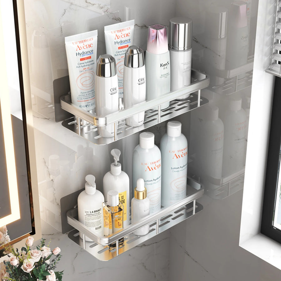 Rust-Resistant Bathroom Storage Shelf