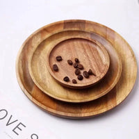 Round Acacia Serving Platter