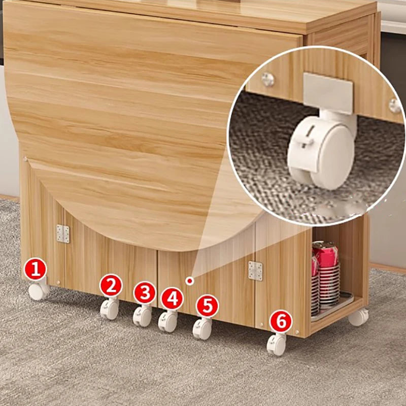 Folding Four Chair Dining Set