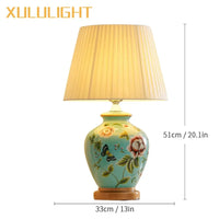 Hand Painted Ceramic Lamp
