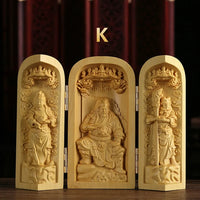 Carved Boxwood Buddha Statue